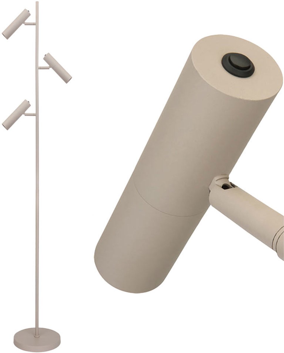 Freelight - Vloerlamp Undici 3 lichts H 165 cm beige