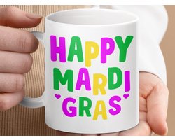 Mok Happy Mardi Gras, Mardi Gras Mok, Carnaval Mok, Party Mok, Feestdagen Mok, Vrolijke Mok, Cadeau Mok, Unieke Mok, Design Mok