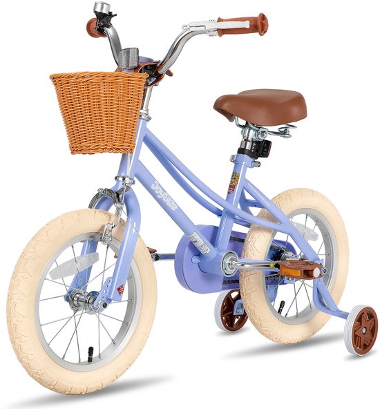 Joystar Fantasy Kinderfiets voor Meisjes - 16 Inch - Mand - Zijwieltjes - Bel - Handrem - Paars van JOYSTAR — afbeelding 3