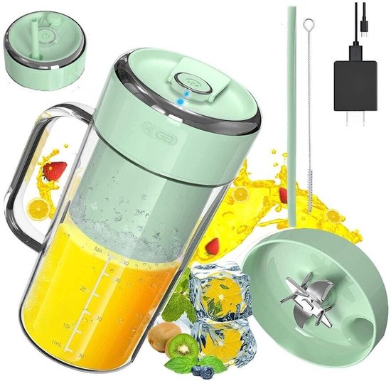 Draagbare blender met USB-oplaadpoort voor shakes en smoothies, 12 oz van PopBabies — afbeelding 4