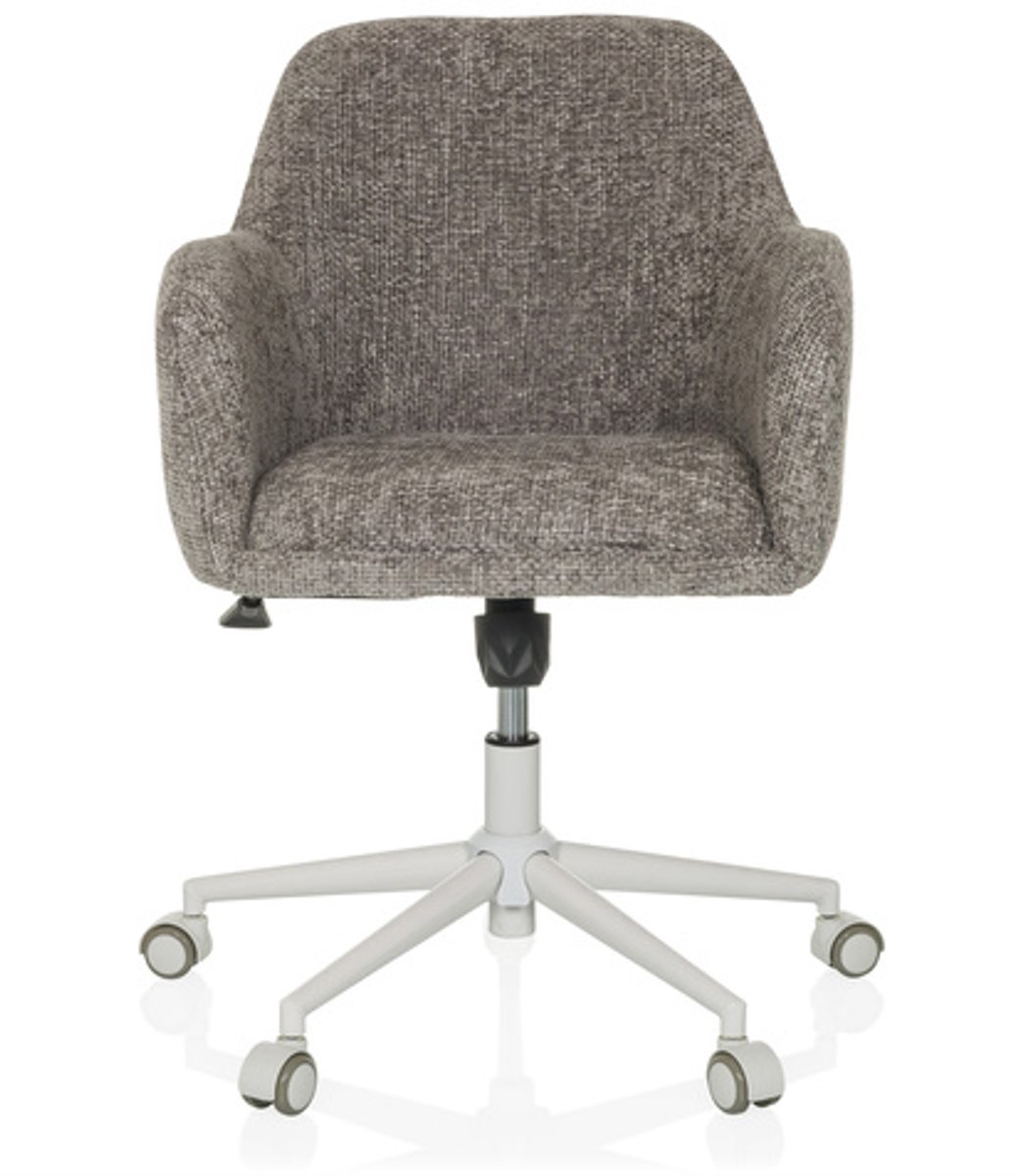 hjh LIVING Bureaustoel / draaistoel SOLAO HOME bouclé stof grijs hjh LIVING