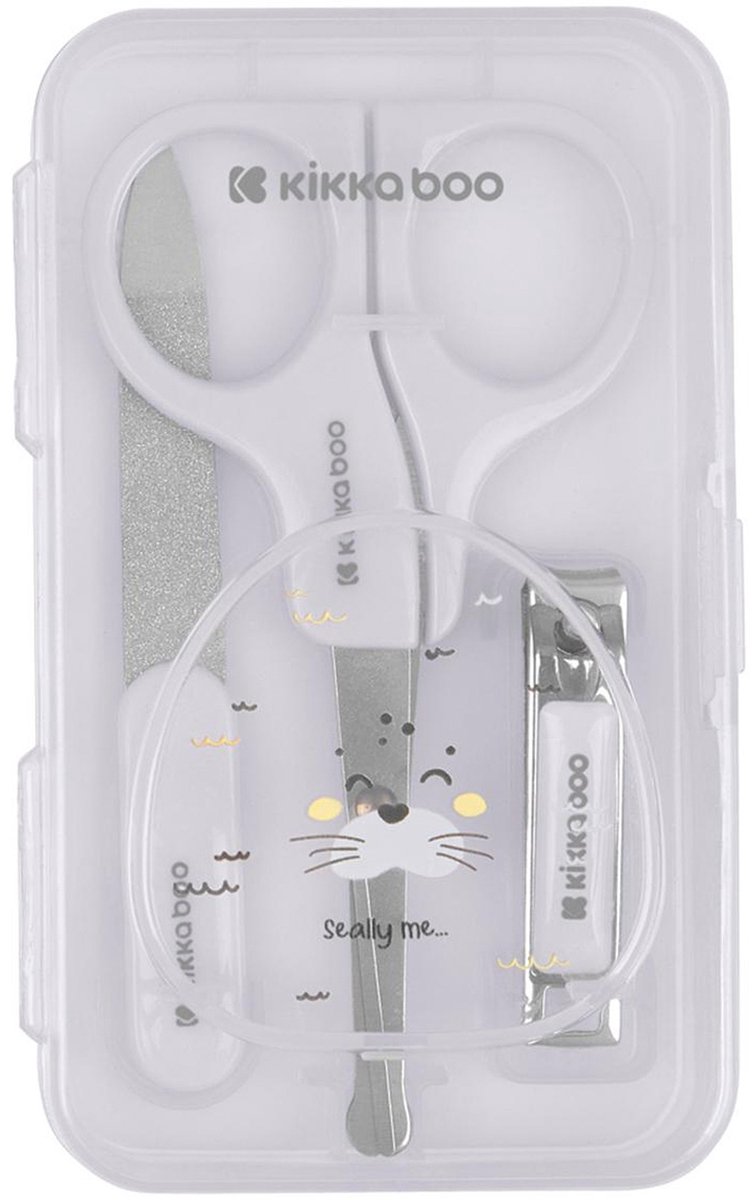 Kikkaboo Seally Me Manicure Set - Grijs