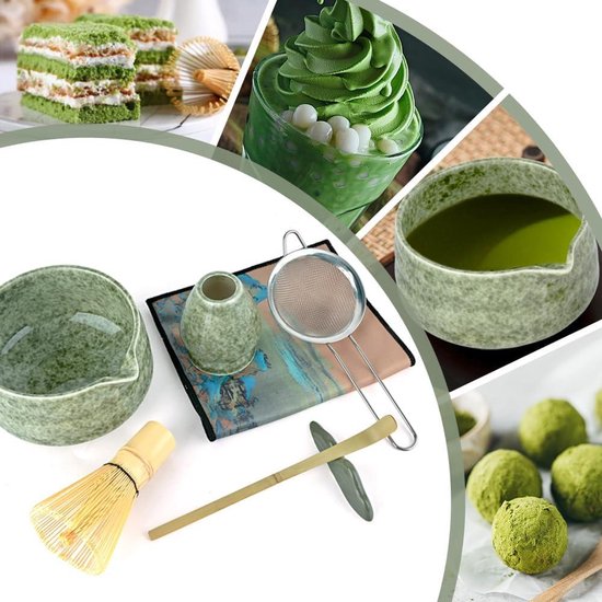 Matcha Theeset voor een Traditionele Japanse Theeceremonie Matcha Theeset voor een Traditionele Japanse Theeceremonie