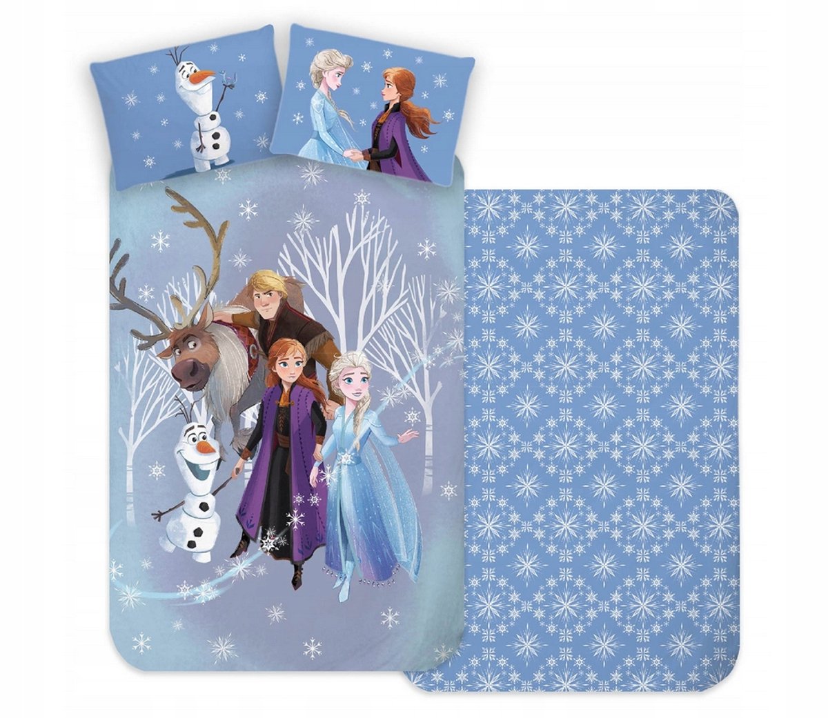 Frozen Kinderbeddengoed 140x200 cm Katoen met Elza & Anna