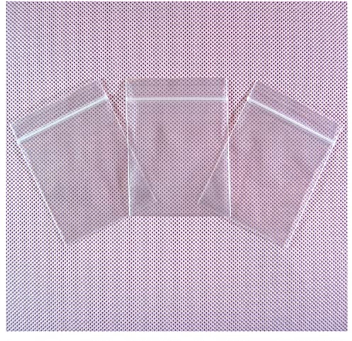 Kunststof Verpakkings Zakken 100 Stuks 4 x 6.5cm Transparant met Ritssluiting