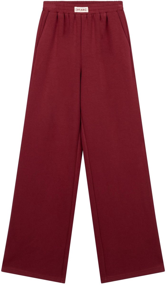 Refined Department Broek Knitted Relaxed Pants Nova R2511121835 501 Bordeaux Dames Maat - XL