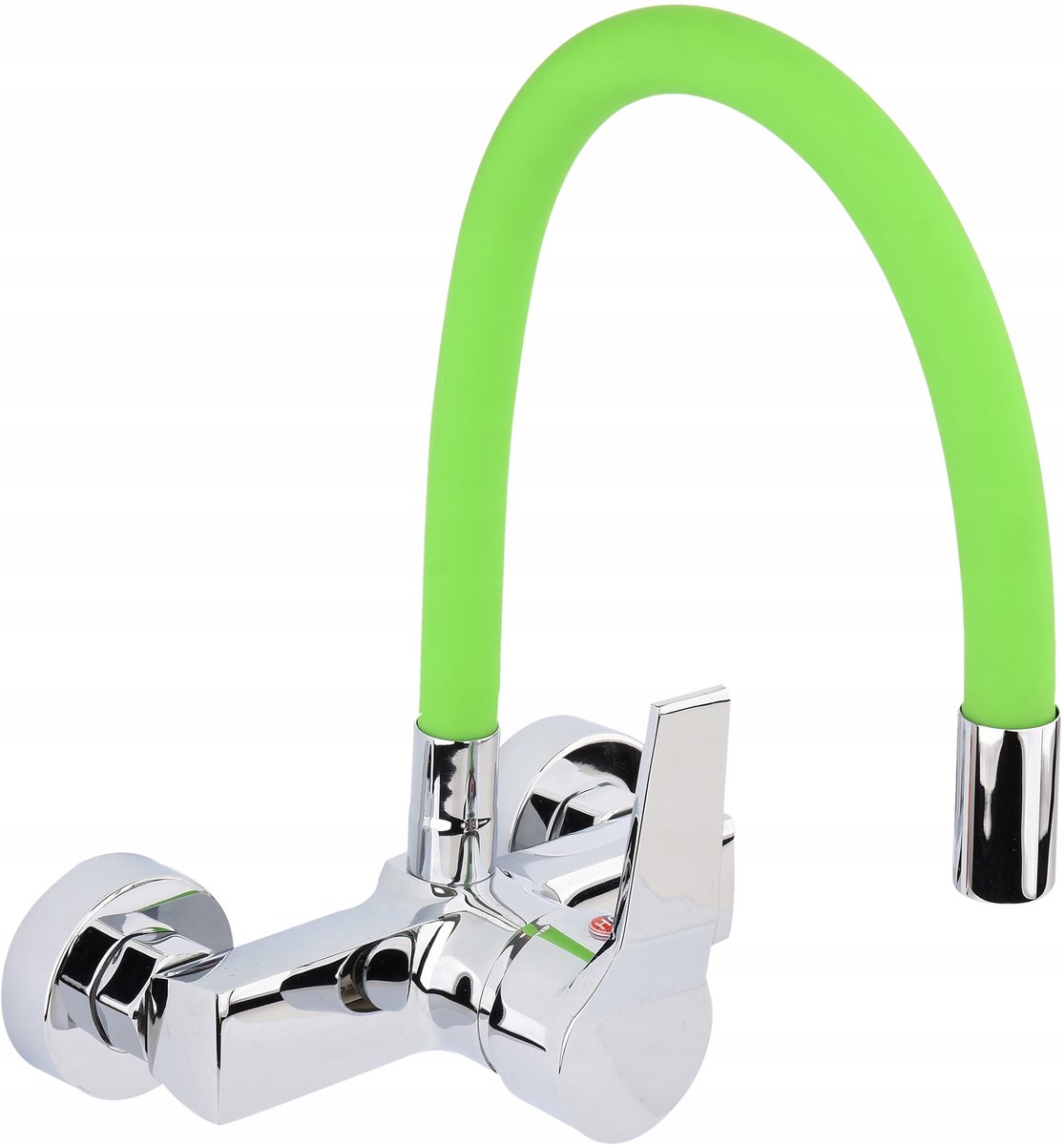 Flexibele Groene Keukenkraan, Wandmontage, Soft Touch