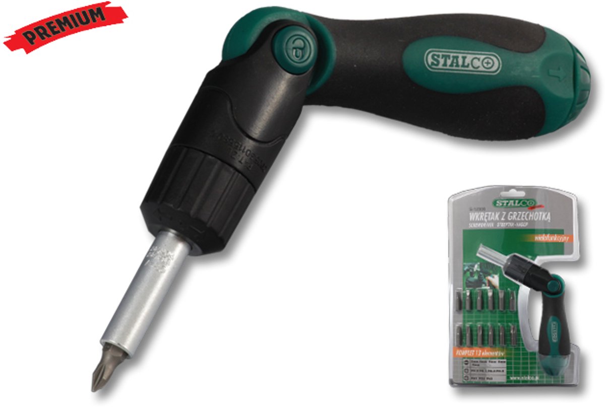 Ratelschroevendraaierset met 13 bits - Ergonomisch en flexibel