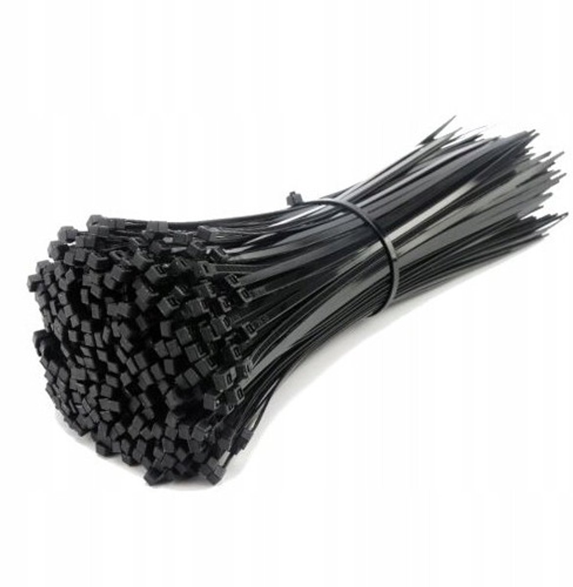 100x Zwarte kabelbinders 3,6x300mm - Sterk nylon