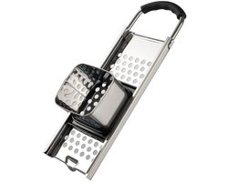 EXCITAT Snijmachine - Rasp - Roestvrij staal - Met rubberen handvat - Multifunctioneel - Perfect voor hash browns of groentestokjes