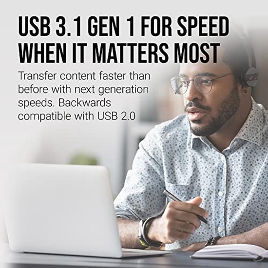 128 GB USB 3.1 Flash Drive met 200 MB/s Leessnelheid — afbeelding 3