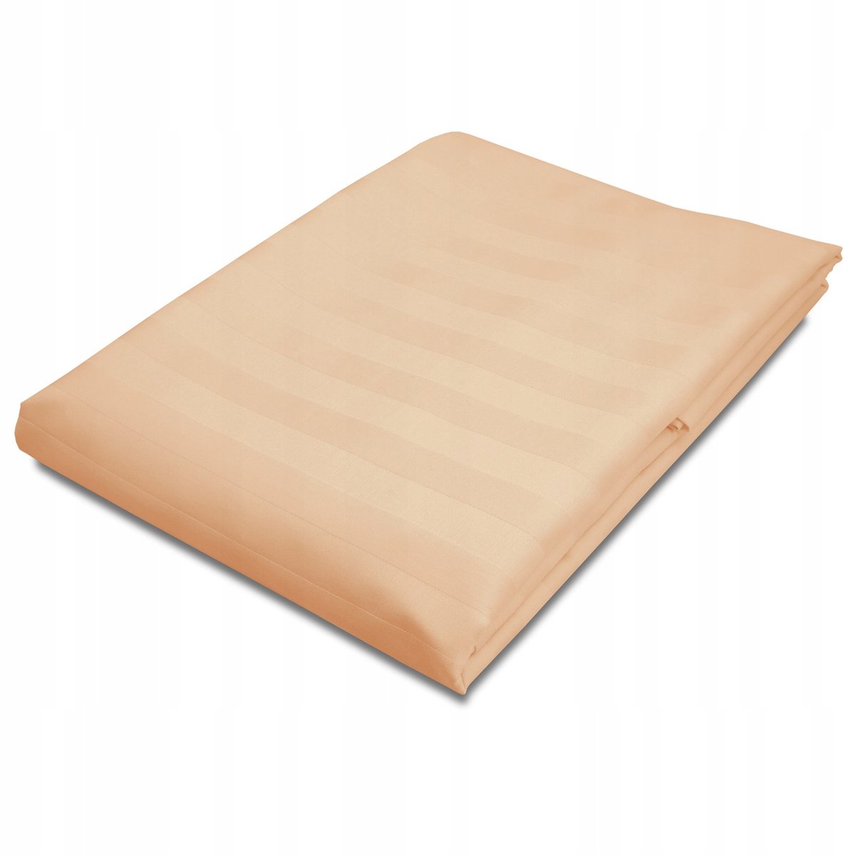 Luxe Bamboe Katoen Satijn Hoeslaken STRIPE BEIGE 220x260