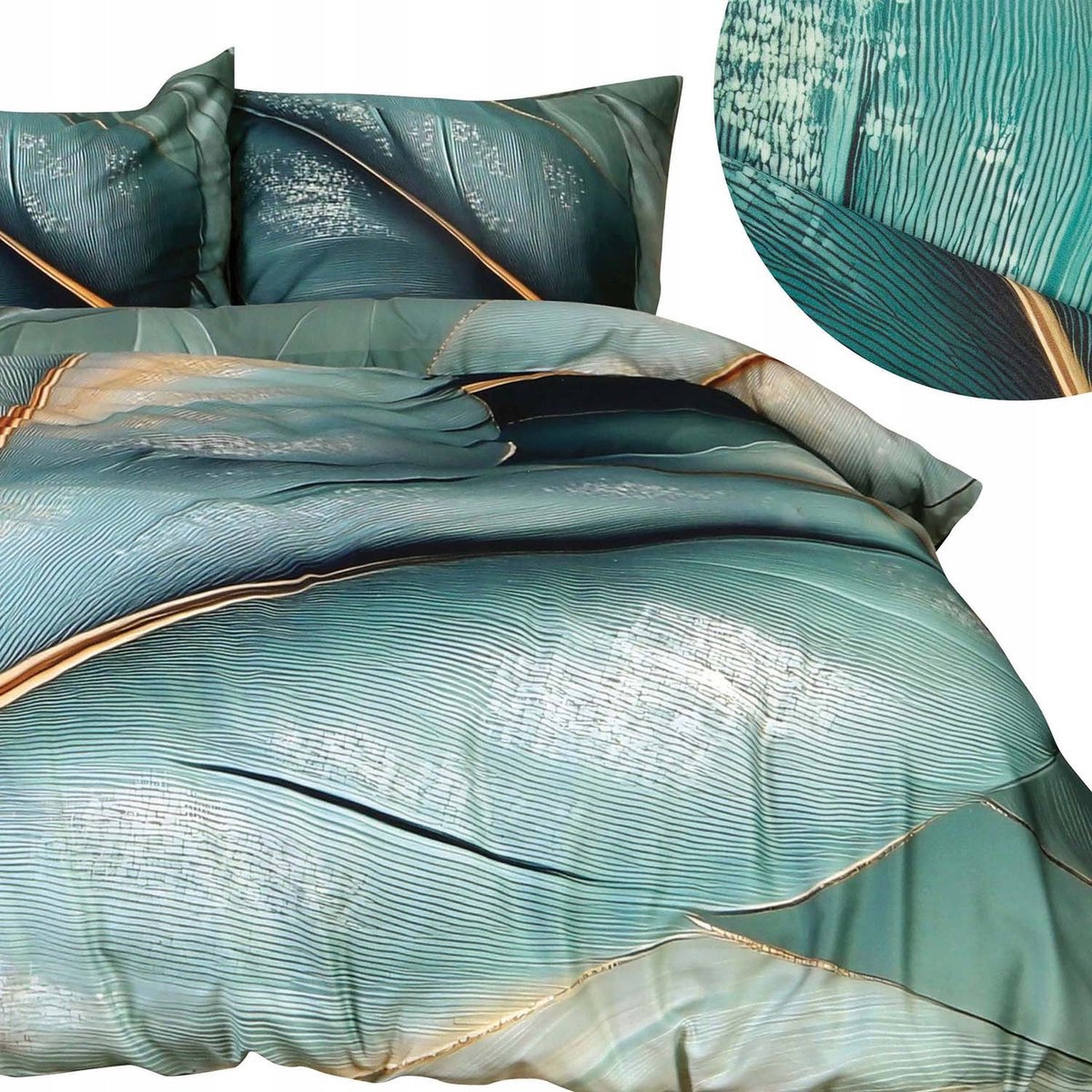 SATYNLOVE PREMIUM Dekbedovertrek 220x200cm Katoen Satijn Groen Turkse Kleuren