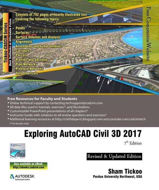 Exploring AutoCAD Civil 3D 2017 , 7th Edition - cover