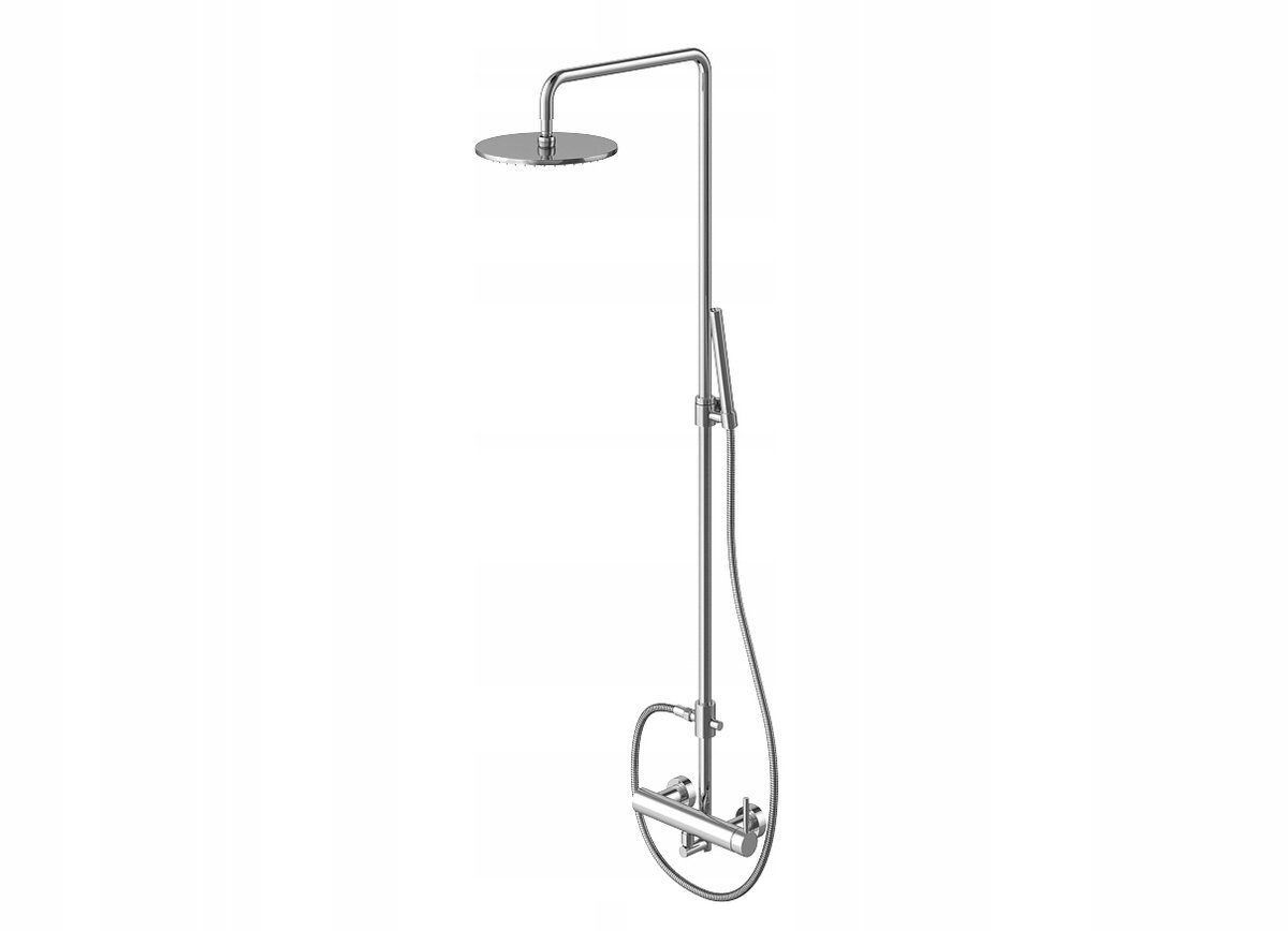 Kohlman Roxin Doucheset Opbouw 20cm Chroom QW276R