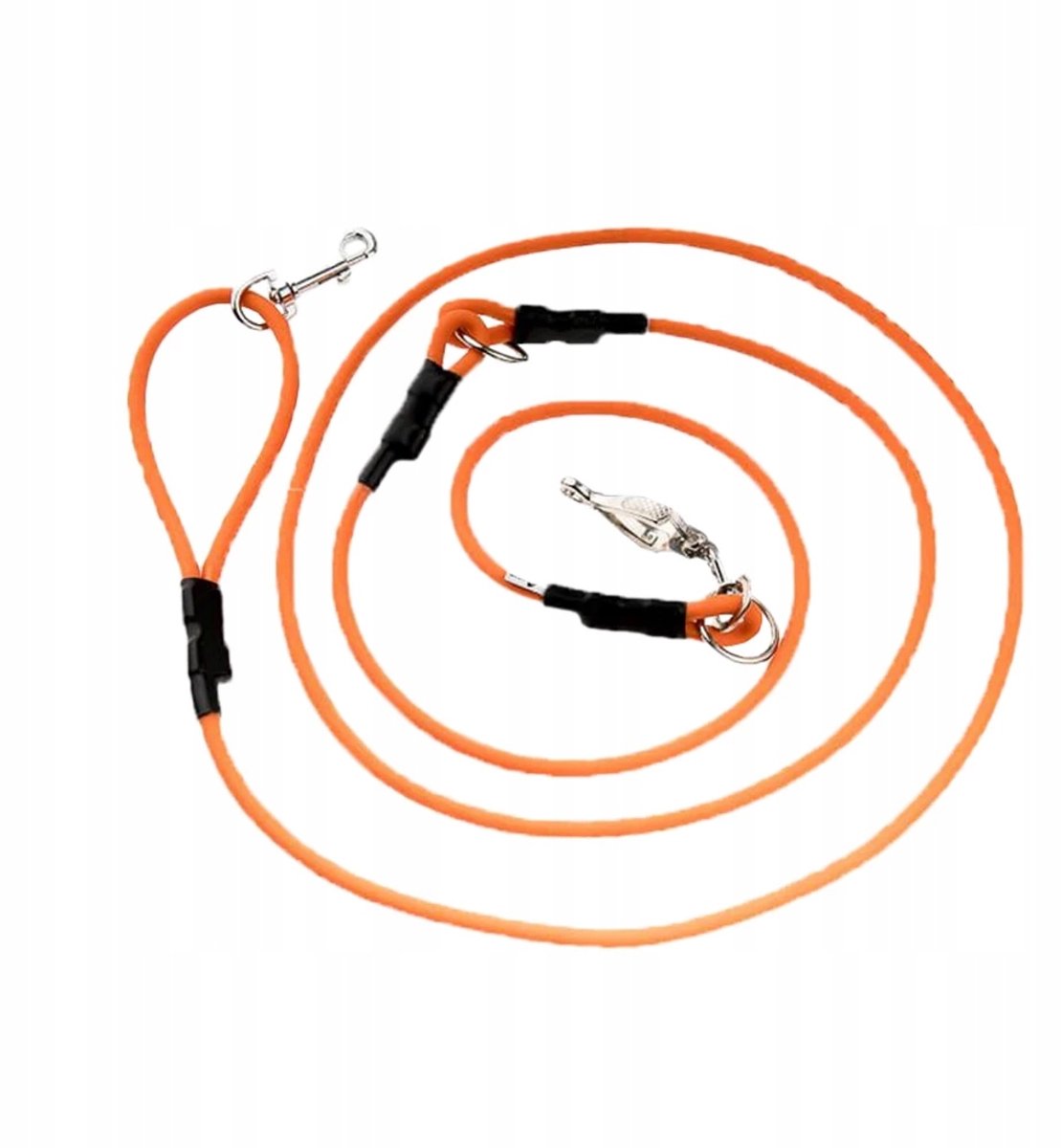 4wild Verstelbare Hondensnoer 3m, 8mm Dikte, Oranje