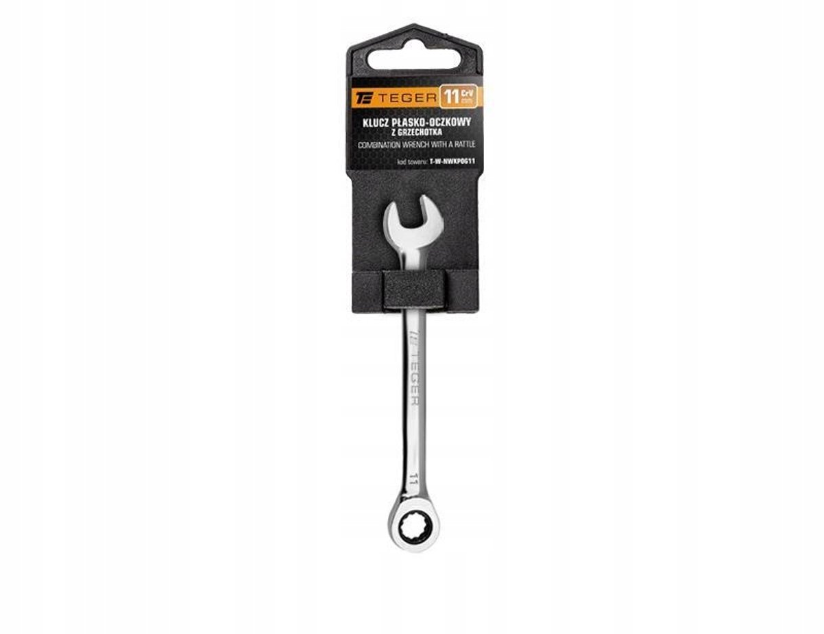 Ring-steeksleutel met ratel 11 mm TEGER CRV