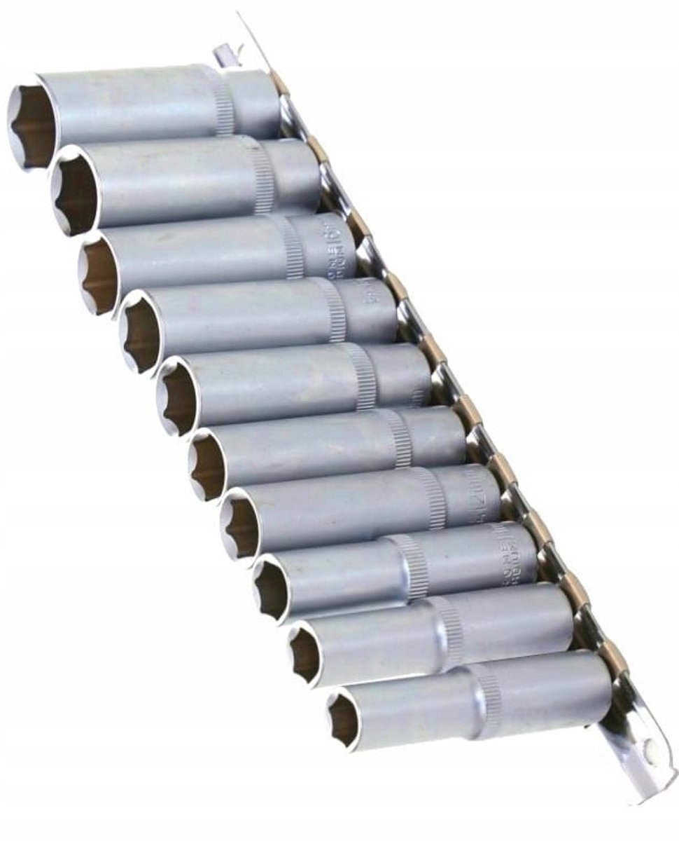 Mastiff 3/8" Verlengde Dopset - 10 Delig