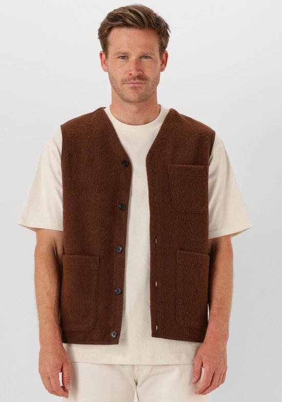 Pulls & Gilets en Wool bouillie Anerkjendt Akrasmus pour homme - Pull - Sweat à capuche - Gilet - Marron - Taille M