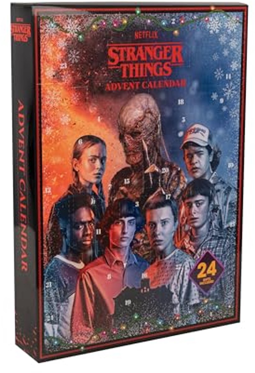 Stranger Things Adventskalender 2024 - Exclusieve Adventskalender met 24 Ontdekkingen