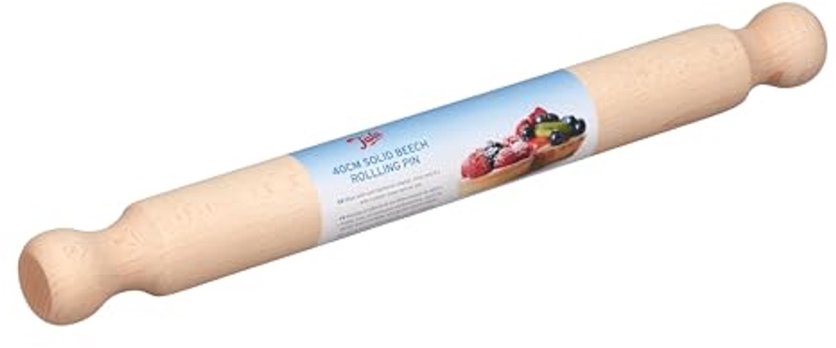 FSC-gecertificeerde Beukenhouten Deegroller 40 cm - Beige