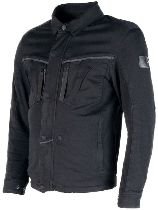 Blouson moto MOTOBLOUZ BRUCE Hommes| Été|Noir XXL Homologué CE