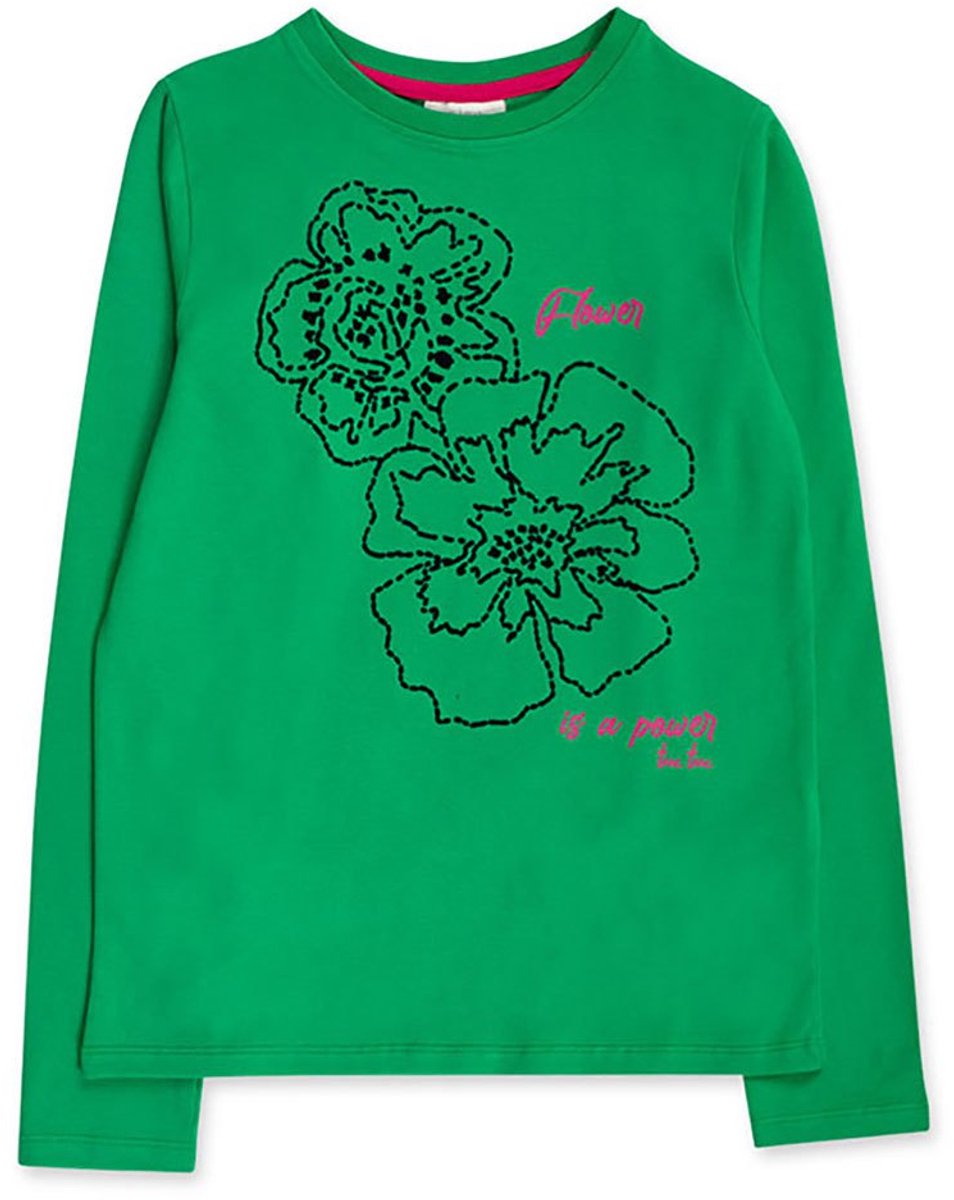 Tuc Tuc Wild Flower T-shirt Met Lange Mouwen Groen 16 Years Meisjes