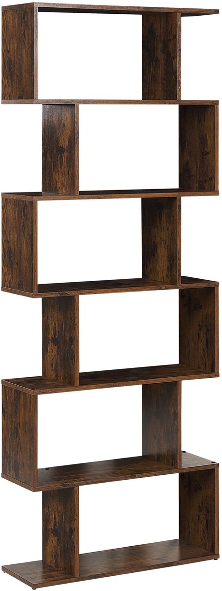 VALDOSA - Boekenkast - Donkere houtkleur - Spaanplaat