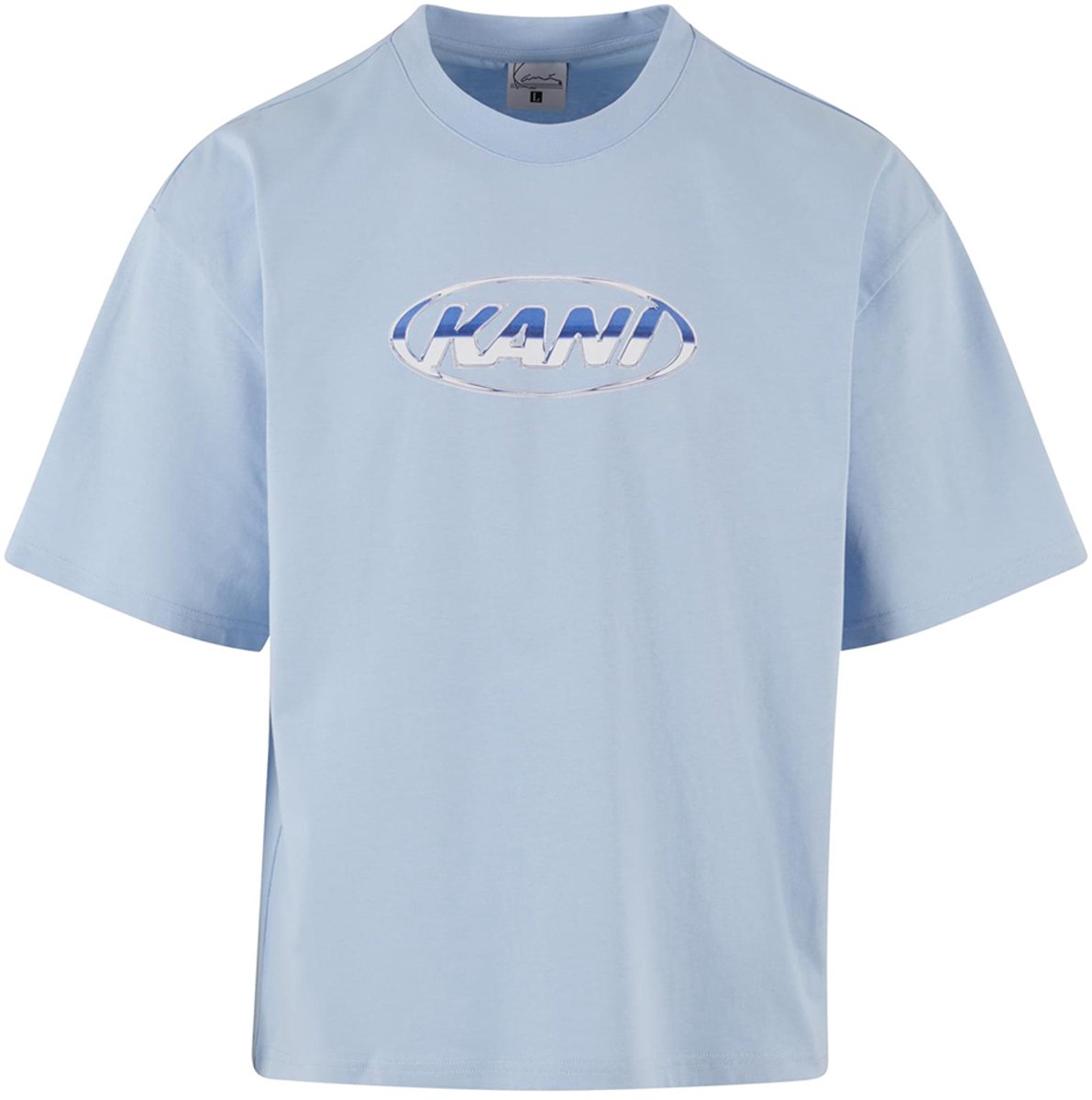 Karl Kani Chrome Logo Crop T-shirt Met Korte Mouwen Blauw M Man