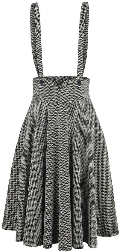 Jupe évasée Medium à chevrons Voodoo Vixen Toyin pour femme - 4XL