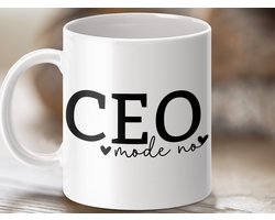Mok CEO Mode Aan, Nieuwe Mok, Koffie Mok, Werk Mok, Baas Mok, Leuke Mok, Cadeau Idee, Verjaardagscadeau, Unieke Mok