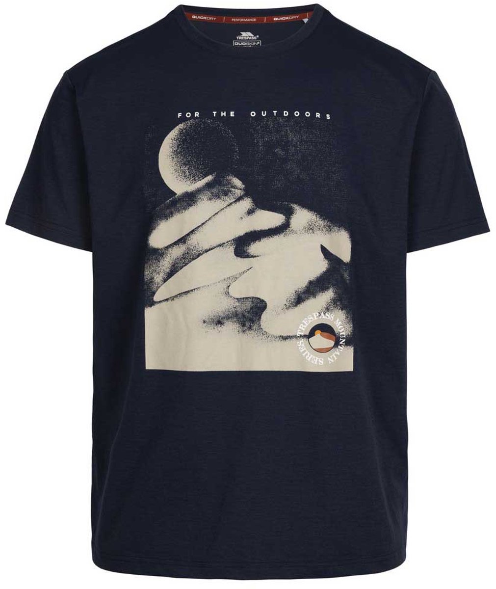 Trespass Sagnay T-shirt Met Korte Mouwen Man Blauw