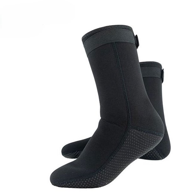 Nitescuba Neopreen Sokken, 3 Mm Thermische Anti Slip Duiksokken Laarzen Voor Mannen En Vrouwen Snorkelen Zeilen Zwemmen Surfen Zwart Xl 1011250840