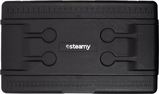 Steamy-E Single Zone Roller Elektrische Compressor Koelbox Op Wielen - Single Zone - 74 liter - 12V en 230V - Incl. uitneembare accu!- voor auto en camping - Zwart van Steamy — afbeelding 3