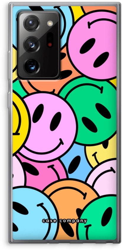 Case Company® - Coque Samsung Galaxy Note 20 Ultra / Note 20 Ultra 5G - Smiley N°1 - Coque Souple pour Téléphone - Protection Tous Côtés et Bord d'Ecran