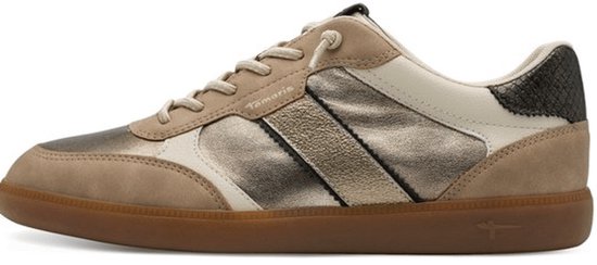 Baskets femme Tamaris beige doré - Pointure 37