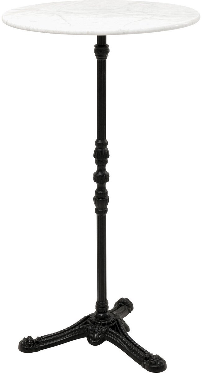 Bartafel Bistrot Ø60cm wit marmer Kare Design