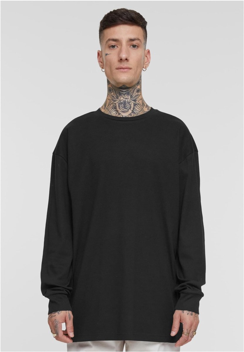 Urban Classics Organic Boxy Rib Longsleeve shirt XL Zwart
