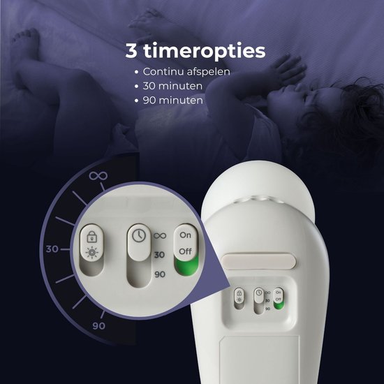 Motorola Nursery - Baby nachtlampje, Rustgevende Geluiden en Wiegeliedjes, Zachte Meer kleurige Verlichting, Instelbaar Volume, Draagbaar en Oplaadbaar, USB-C, Tot 50 Uur Gebruik van Motorola — afbeelding 2