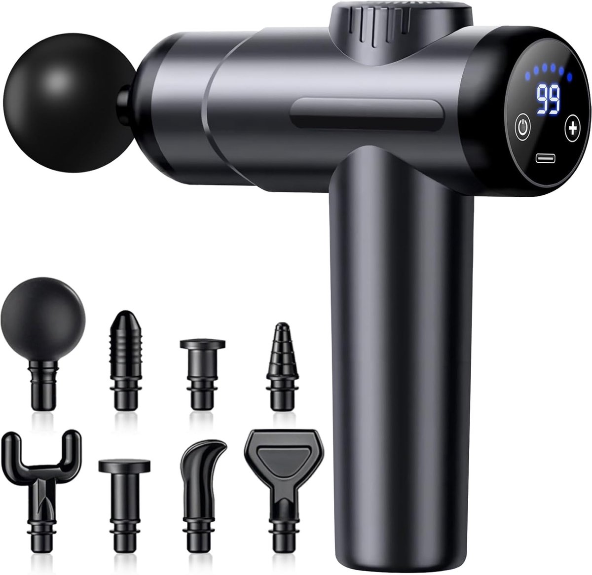 Spiermassagepistool, professionele spiermassager met LCD-scherm, verlicht spierpijn - Spiermassagepistool, - €35,69