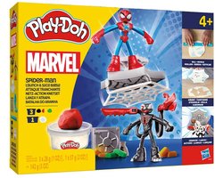 Play-Doh Marvel Spider-Man Werp en Snij Speelset - Boetseerklei - Inclusief 2 figuren