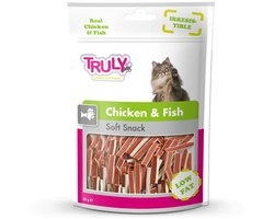 Truly Cat Snacks Kip & Vis - 20 x 50 gr - Voordeelverpakking