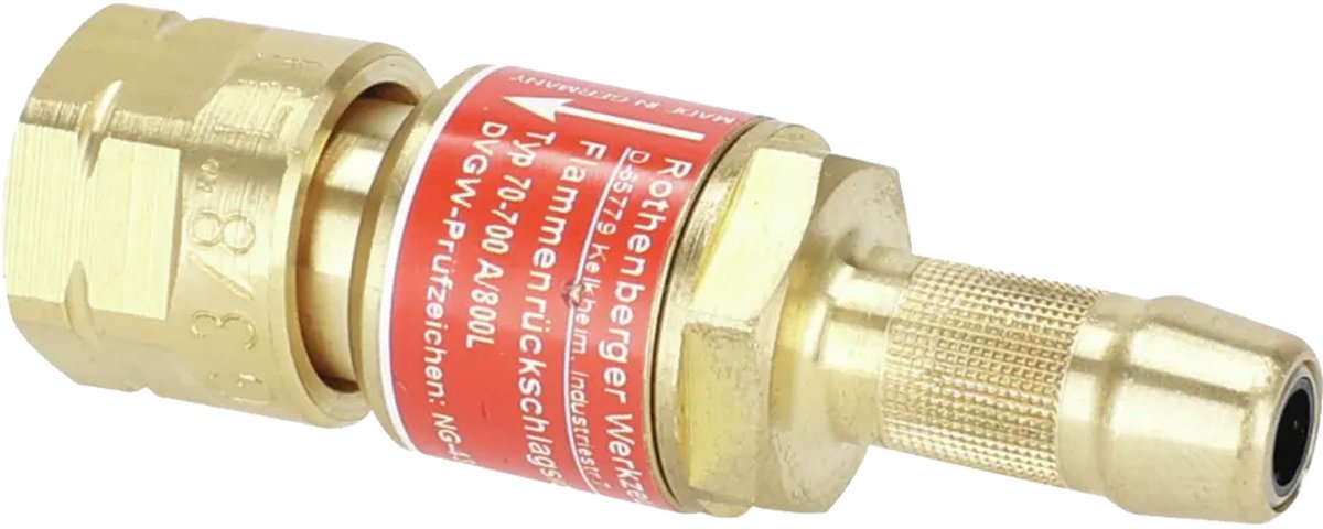 ROTHENBERGER vlamterugslagbeveiliging voor handvat acetyleen 9mm ...