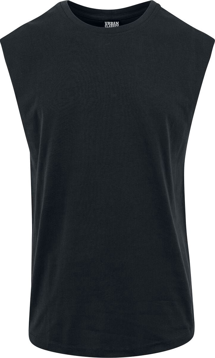 Urban Classics Open Edge Sleeveless Tee Heren T-shirt – 4XL Zwart