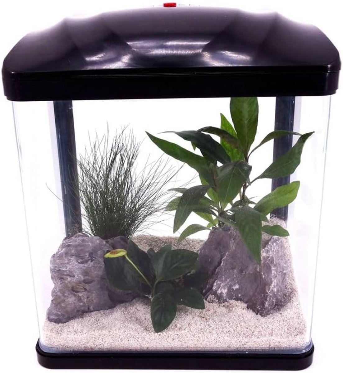 Compleet Nano Aquarium set met LED verlichting en pomp - 7 liter voor vissen en garnalen