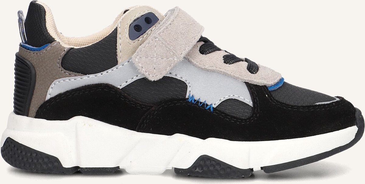 Ton & Ton Jongens Lage sneakers Chunky zool Boje - Zwart - Suède - Maat 30