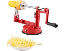 Fruit Peeler & Pitter, Potato Cutter, Spiral Cutter, Potato Spiral Cutter, Stainless Steel, Peeler, Machine for Fruits, Potatoes, Tornado Chips