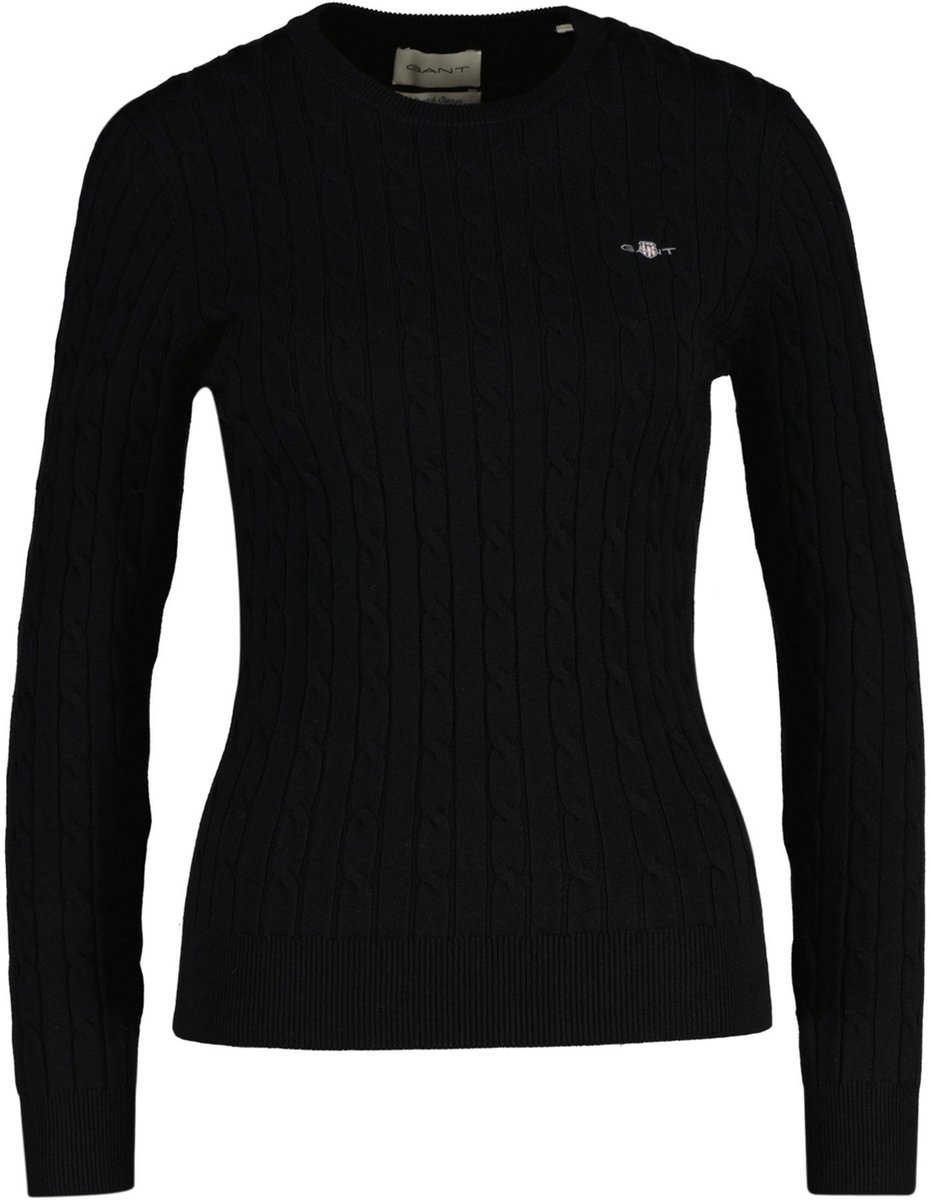 GANT Gebreide trui STRETCH COTTON CABLE C-NECK