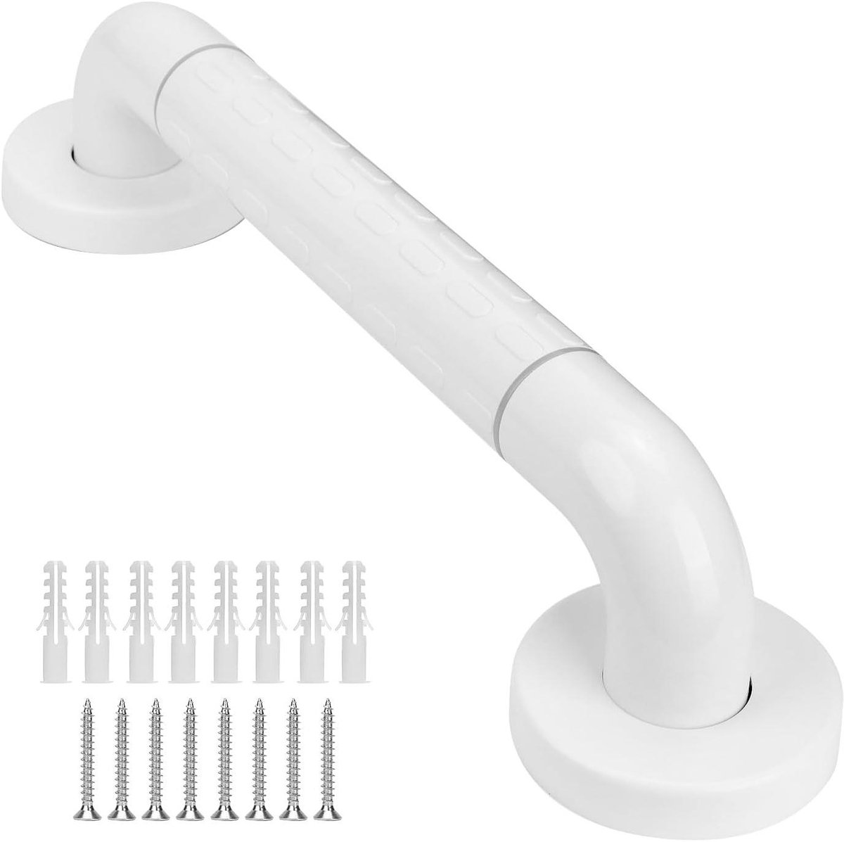 Allecto plus - Badkamerbeugel voor extra ondersteuning - Antislip wandsteungreep 38 cm - Veiligheidshandgreep voor badkamer en douche