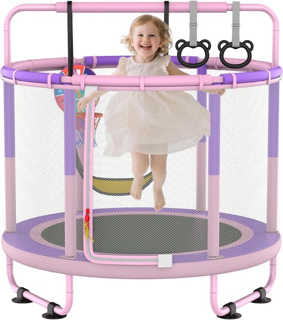Veilige Kindertrampoline voor Binnen en Buiten met Net en Accessoires